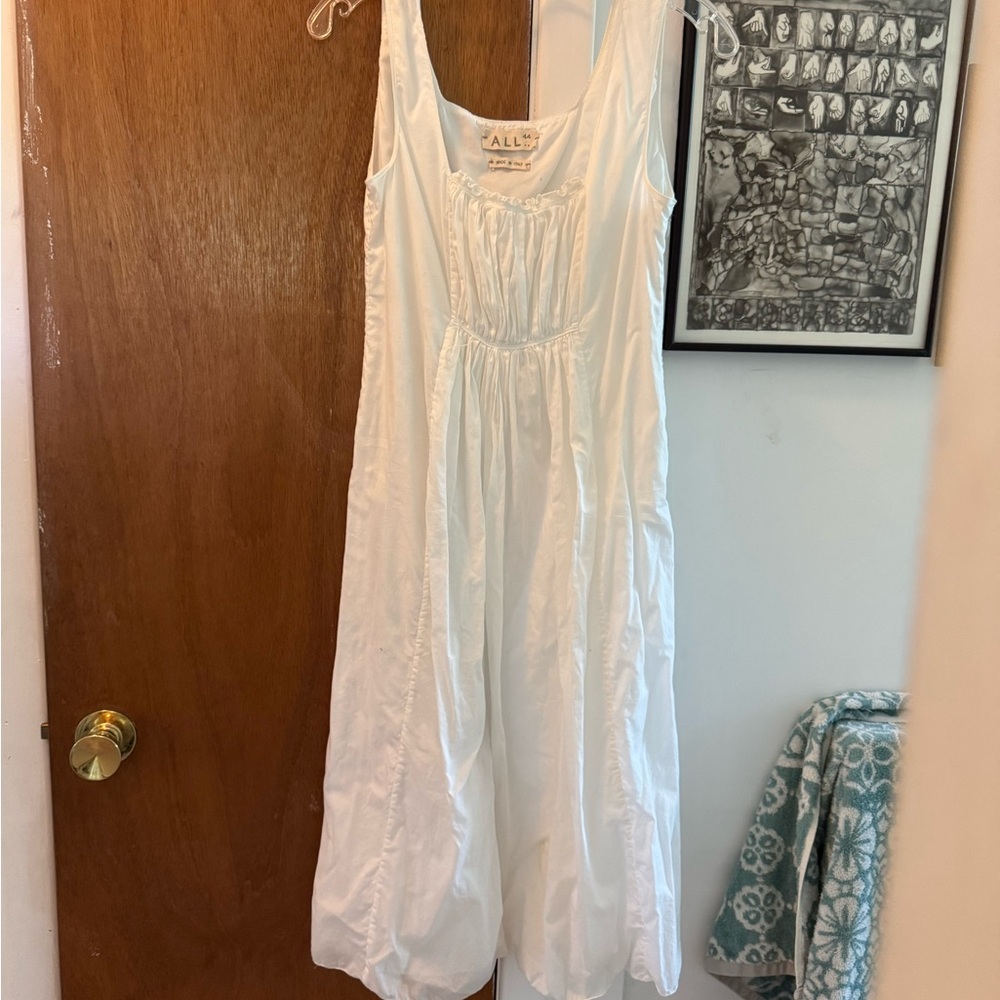 All Saints vintage white cotton summer dress. 4